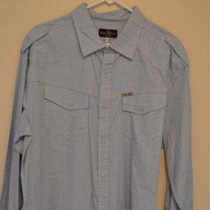 Mens Marc Ecko Cut & Sew long sleeve button up XL